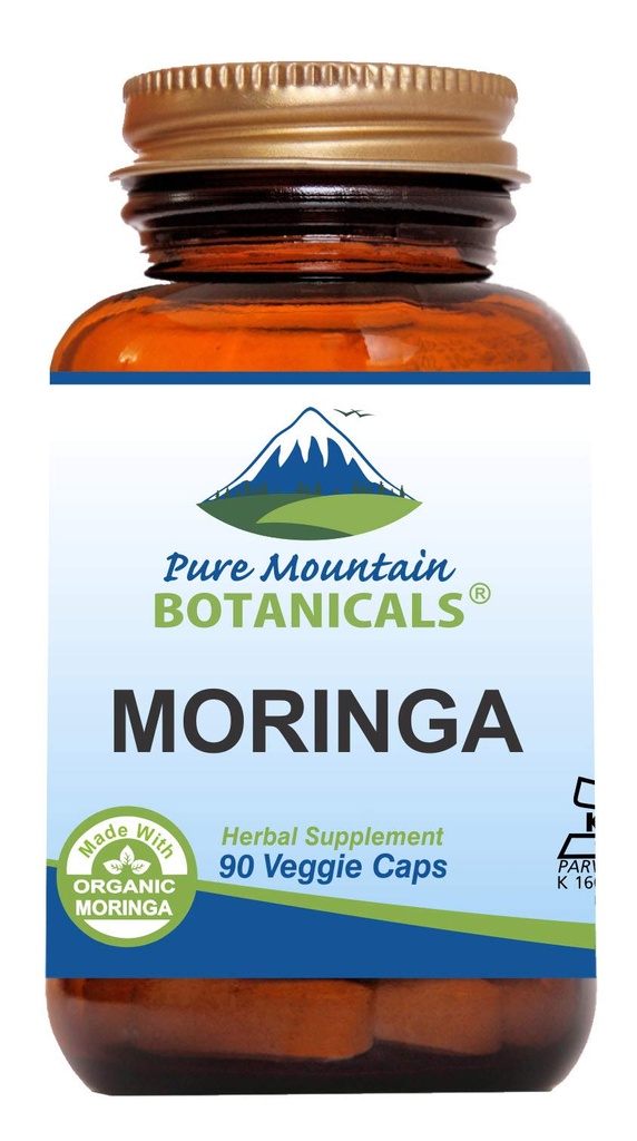 Αγνή Βοτανική Moringa Leaf Κάψουλες - Kosher Vegan Formula με 1000mg οργανική Moringa - Green Moringa Oleifera Superfood Supplement