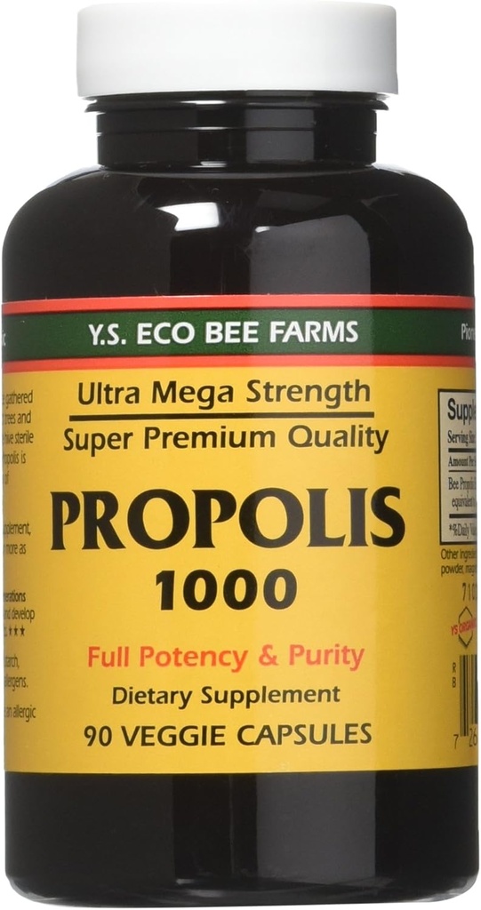 YS Eco Bee Αγροκτήματα Πρόπολη 1000 - 90 Count (Pack of 3)