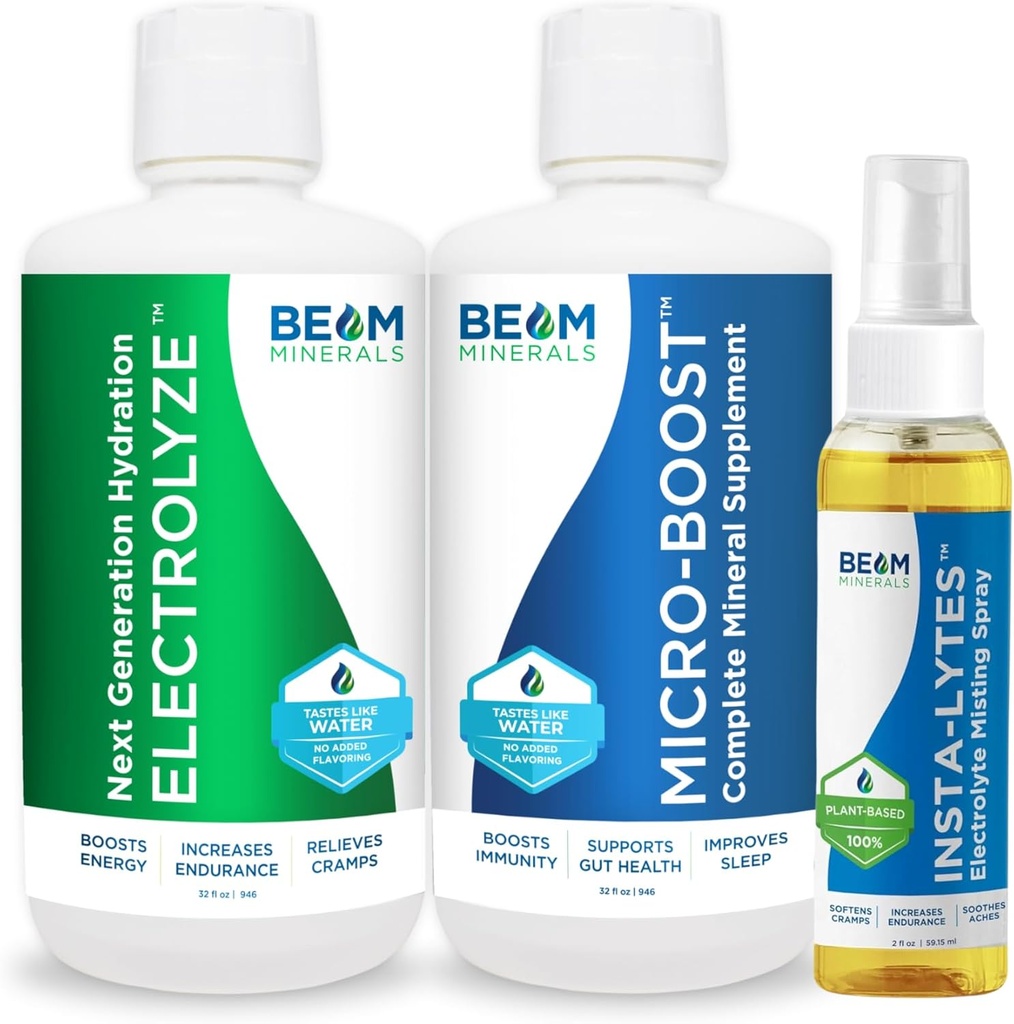 Βίδα Ορυκτά Micro-Boost Humic Mineral Blend & Electrolyze Liquid and Insta-Lytes Φυσικοί Υγροί ηλεκτρολύτες 2oz