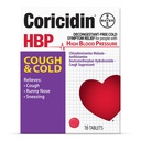 Coricidin HBP Αποσυμφορητική-ελεύθερος βήχας και ψυχρή ιατρική - ειδικά σχεδιασμένο ανακούφιση για την υψηλή αρτηριακή πίεση, βήχα, Runny μύτη, φτάρνισμα και κρύα συμπτώματα (16 κόμης)