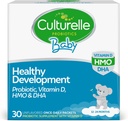 Culturelle Baby Healthy Development Probiotic, Vitamin D,HMO & DHA Packets, Helps Promote a Healthy Immune System&Digestive System* in Babys & Kids Ηλικίες 1+,Gluten Free & Non-GMO, 30 Count (Pack of 1)