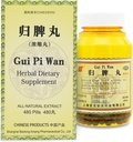 GUI-Pi Wan Herbal Supplement Pill 480 Ct (60 Servings, Economy Size) - 归脾丸 Traditional Chinese Formula for Spleen Support