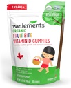 Wellements Organic Fruit Bite Vitamin D Gummies 