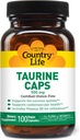 Country Life Taurine Supplement 500mg - Υποστηρίζει Καρδιαγγειακό και Νευρικό Σύστημα - 100 Κάψουλες