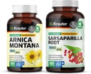 BIO KRAUTER Arnica Montana 100 Κάψουλες & Sarsaparilla Root 250 Κάψουλες