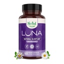 Φωλιασμένα φυσικά Luna Sleep Aid - Non-Habit Forming φυσικά χάπια ύπνου για ενήλικες με φυσικά πηγασμένα συστατικά - βαλεριάνα ρίζα, μελατονίνη, χαμομήλι, λεμόνι βάλσαμο, και περισσότερα - 60 κάψουλες Vegan