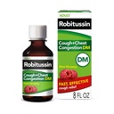 Robitussin Βήχας και Θώρακος Συμφόρηση DM, Βήχας Καταπιεστικό και Προσδοκητικό, Βατόμουρο Γεύση - 8 Fl Oz Μπουκάλι