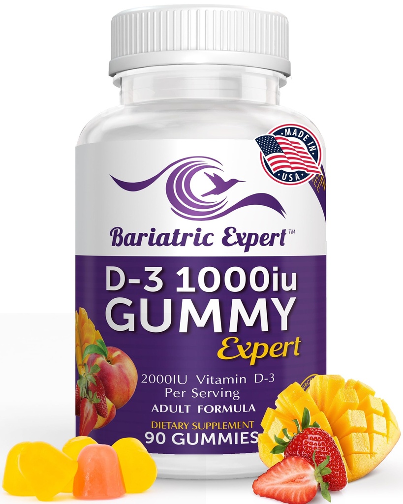 Bariatric Expert D3 Βιταμίνη – Fast-Melting Συμπλήρωμα Διατροφής για Ενήλικες Post Bariatric Surgery, 90 Count