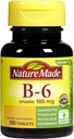 Φύση Φτιαγμένη Βιταμίνη B6 100 mg Tabs, 100 ct