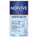 Nervive Nerve Relief, Occasional Nerve Disfort II, Nerve Relief, Αρχίζει να εργάζεται σε 7 ημέρες, μαχαίρωμα, καύση, άλφα Lipoic Acid, B Βιταμίνες, Turmeric, Ginger, Nervive Συμπλήρωμα, 30 δισκία