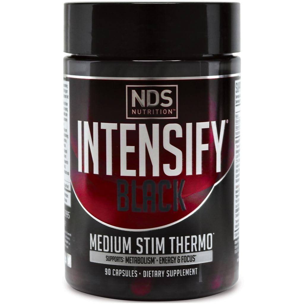 Εντατικοποίηση NDS Διατροφή Μαύρο - Θερμογόνο μείγμα με Advantra Z για λίπος και απώλεια νερού - Ενίσχυση Μεταβολισμός, θερμίδες εγκαύματος, Βοήθεια Καταστολή όρεξη - Βελτίωση του τόνου του σώματος, Μυϊκός Ορισμός - 90 κάψουλες