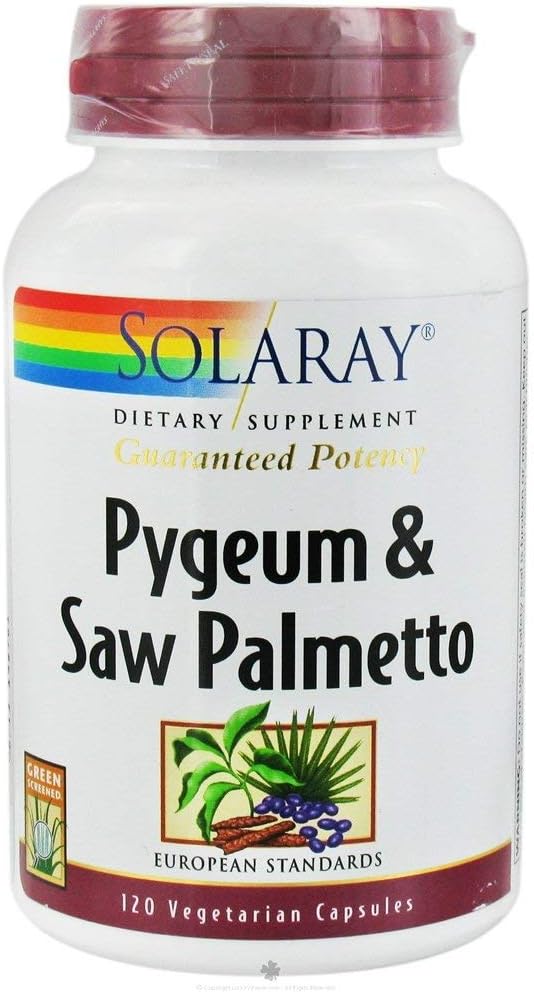 Solaray - Pygeum & Saw Palmetto, 100 mg, 120 veggie caps