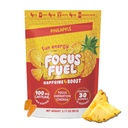 FocusFuel Energy Chews – Ανανάς Γεύση (15 μερίδες) – 100mg καφεΐνη + Alpha GPC + L-Θεανίνη + B12, Μαγνήσιο – Τροπική ενέργεια Boost – Δεν συντριβή ή Jitters