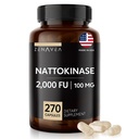 Συμπλήρωμα Nattokinase - 2000 FU Ένζυμο - 270 Κάψουλες Nattokinase 100mg - Χωρίς γλουτένη, Μη ΓΤΟ, Vegan