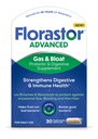 Florastor Advanced Gas and Bloat Probiotic, Digestive Enzymes and Botanicals, Plus Probiotics for Digestive Health, 30 Κάψουλες