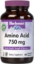 Bluebonnet Nutrition Amino Acid 750mg, Υψηλή ισχύς, για την υγεία των μυών*, χωρίς σόγια, χωρίς γλουτένη, μη ΓΤΟ, Kosher Dairy, Λευκό 60 κάψουλες λαχανικών, 15 εξυπηρετούν