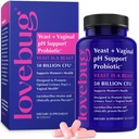 LOVBUG Probiotics for Women with Pancran® – Multi-Strain Probiotic Supporting UTI, BV, Odor & PH Balance - Κολπικά Probiotics for Women Intimate Flora & Digestive Health - 30 Κάψουλες