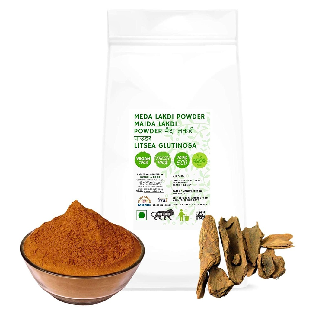 Nutranix Tna Meda Lakdi Σκόνη-Maida Lakdi Σκόνη-Maida Ξύλινη σκόνη-Litsea Glutinosa (100 Gms)