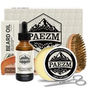 Κιτ για άνδρες, συμπεριλαμβανομένων όλων των φυσικών γένη λάδι, βάλσαμο με γλυκό πορτοκαλί άρωμα, Comb, Ψαλίδι, τσάντα αποθήκευσης, φροντίδα γενειάδας Ορισμός Χριστούγεννα δώρο ημέρα του πατέρα για τον