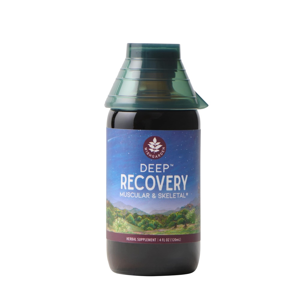 WishGarden Herbs Βαθιά Ανάκτηση - Φυσικός βοτανικός μυς, ιστός και κοινό συμπλήρωμα υποστήριξης με κουρκουμίνη κουρκουμίνη, Διευθύνσεις Root Αιτία του Lingering Ζητήματα & Προωθεί Υγιεινή φλεγμονή Ανταπόκριση, 4oz