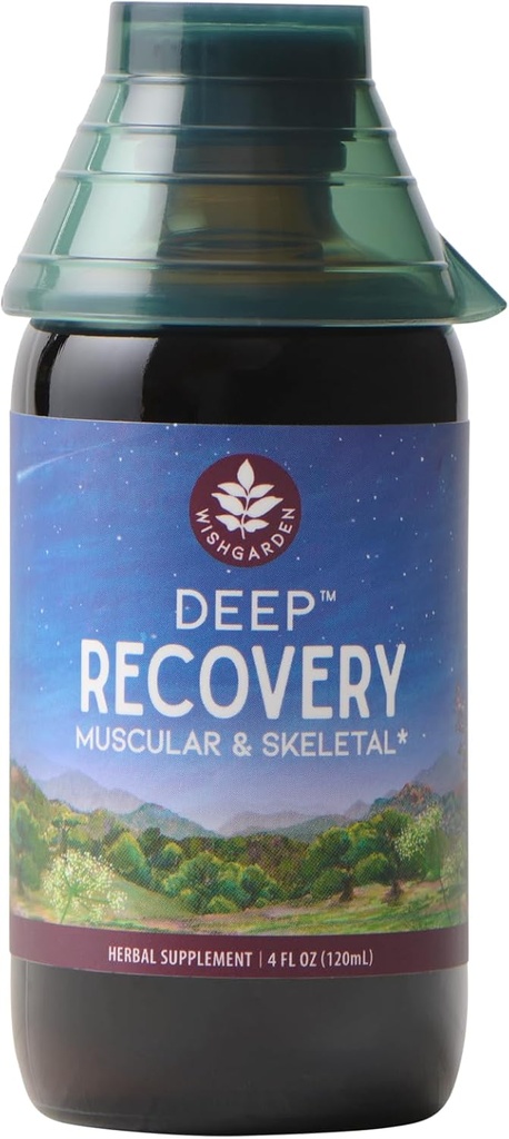 WishGarden Herbs Βαθιά Ανάκτηση - Φυσικός βοτανικός μυς, ιστός και κοινό συμπλήρωμα υποστήριξης με κουρκουμίνη κουρκουμίνη, Διευθύνσεις Root Αιτία του Lingering Ζητήματα & Προωθεί Υγιεινή φλεγμονή Ανταπόκριση, 4oz