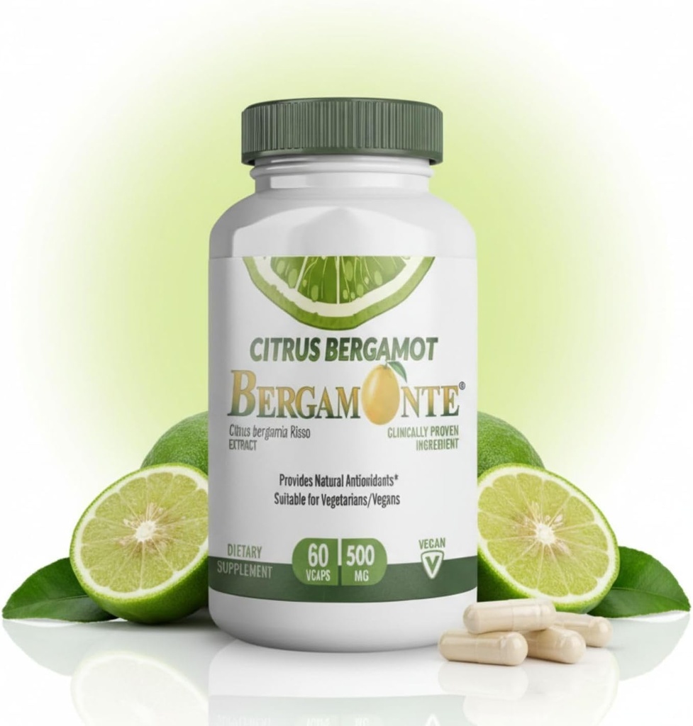 Εσπεριδοειδή Μπέργκαμο συμπλήρωμα (Citrus Bergamia) 1.000 mg ανά υπηρεσία (2) 60 κάψουλες Vegan - πατενταρισμένο Bergamonte