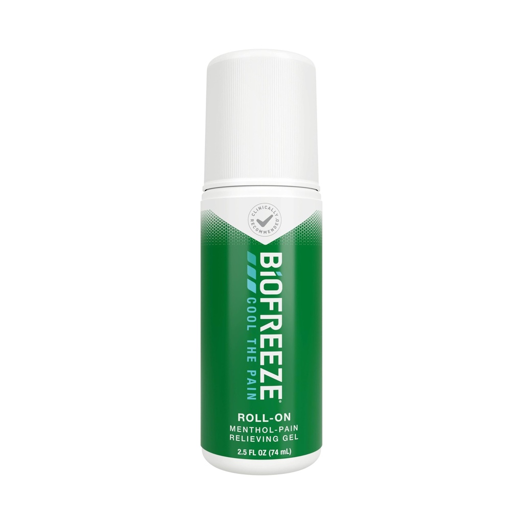 Biofreeze Roll on Pain Relief, Knee & Lower Back Reliver, Arthritis Pain Reliever, Sore Muscle Relief, Neck Pain Relief, Cooling Joint Pain, FSA Επιλέξιμη, Menthol Gel 2.5 Fl Oz
