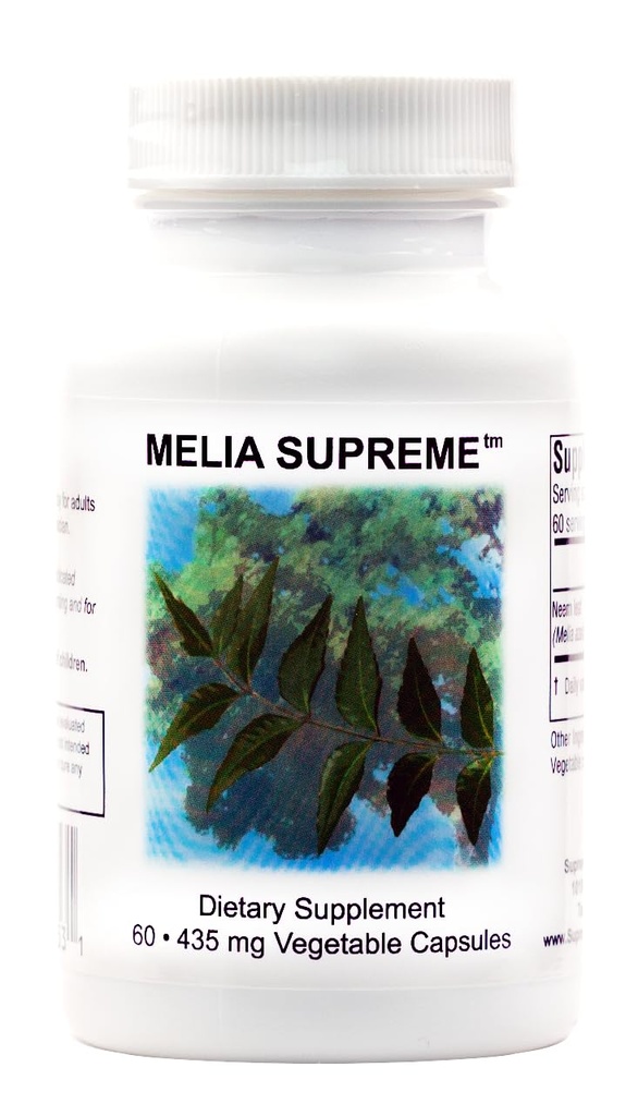 Supreme Nutrition Melia Supreme, 60 Pure Powdered Neem Leaf Vegetarian Κάψουλες