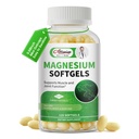 Συμπληρώματα Glycinate μαγνήσιο 500mg Softgels, Μικρό εύκολο στην κατάποση Gelcaps μαγνήσιο υψηλής απορρόφησης για την υποστήριξη νυκτερινών ποδιών & ύπνου, μυών & οστών, ηρεμίας, μη GMO, 120 Gelcaps, 60 ημέρες προσφοράς