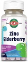 KAL Kids Zinc Elderberry Dinosaurs, Immune Support Supplement* for Children w/ Sambucus Elderberry, Fast Dissolving Mixed Berry ActivMelts, Fun, Tasty Dino Shapes, Vegan, 90 Servings, 90 Micro Tablets