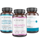 Dr. Brighten PSOS Basic Kit - Γυναικεία ορμονική ισορροπία, Adrenal Support, και Saw Palmetto Plus