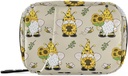 Gnome Bees Pill Box 7 Day Pill Υπόθεση Travel Pill τσάντα Organizer με Zipper Portable Weekly Vitamin Medicine συμπλήρωμα κάτοχος τσάντας