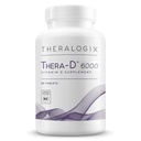 Theralogix Thera-D 6000 Vitamin D Supplement - 6.000 IU (150 mcg) Βιταμίνη D3 Tablets - 90-Day Supply - Immune Support Supplement for Women & Men - Aids Bone & Heart Health - NSF Certified - 90 Tablets