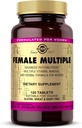 Solgar Female Multiple, 120 Tablets - Πολυβιταμίνη, Ορυκτή & Φυτική Φόρμουλα για γυναίκες - Προηγμένη Phytonutrient - Vegan, Χωρίς Γλουτένη, Χωρίς Γαλακτοκομικά, Kosher - 40 Σερβιέτες