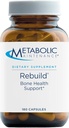 Metabolic Maintenance Rebuild - Bone Health Support Supplement with Calcium, Vitamins D + K2, Zinc, Magnesium Citrate + Trace Minerals, No Fillers (180 Capsules)