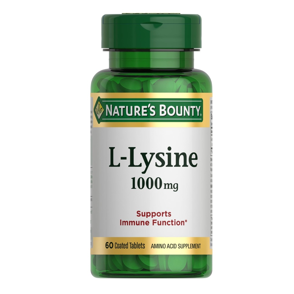 Nature's Bounty L- Lysine 1000 mg, 60 δισκία (πακέτο των 3)