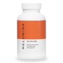 Relumins Gluta 500 Μασώμενα Δισκία με Γλουταθειόνη, Υαλουρονικό Οξύ, Βιταμίνη C, Βιοτίνη & Κολλαγόνο – Υποστηρίζει τον τόνο του δέρματος και την λάμψη – Fruit Punch Γεύση – Made in USA – 60 Tablets