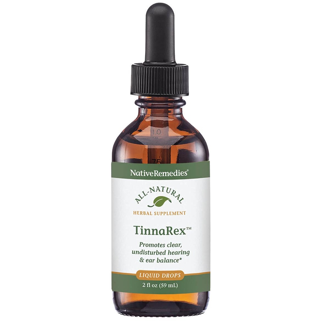 Native Remedies TinnaRex - Όλα τα φυσικά βοτανικά συμπλήρωμα προωθεί τη σαφή και αδιάτακτη ακοή - υποστηρίζει δομές αυτιών, ηχητικά αγωγιμότητα και μετάδοση - 59 mL