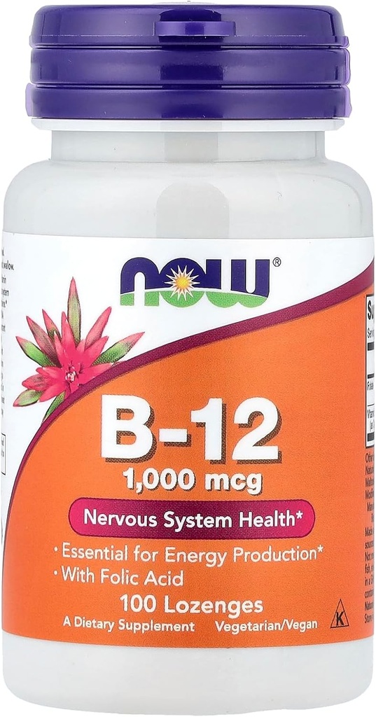 NOW Τρόφιμα B-12, 100 Lozenges