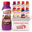 Premier Protein Shake, 8 Flavor Variety Pack, 30g Protein, No Added Sugar, 24 Vitamins & Minerals to Support Immune Health, 11.5 fl oz, 8 Pack