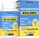 Saccharomyces Boulardii Probiotics 200 Δισεκατομμύρια CFUs, Κλινικά Σπουδασμένη Προβιοτική για γυναίκες & άνδρες Yeast για ενδοεντερική, έντερο, ανοσοκατασταλτική & επιληπτική υγεία, Οξύ ανθεκτικό & ράφι-σταθερό, 60 ημέρες προσφοράς