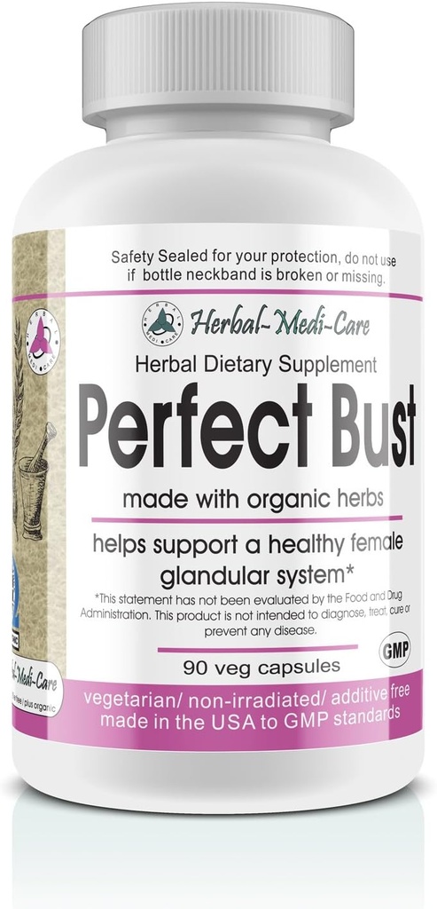 Βότανο-Medi-Care Whole Food Perfect Bust (Breast Health) Κάψουλες χορτοφάγων; 90-Count, Made with Organic