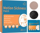 Sea & Motion Sickness Patches - Ζάλη Ίλιγγος & Ναυτία Ανακούφιση - Αντιεμετός Συγκροτήματα για ενήλικες & παιδιά - για αυτοκίνητα Κρουαζιέρες Πλοία Αεροπλάνα Τρένα Λεωφορεία & Άλλες Μορφές Μετακίνησης - 20 Patch