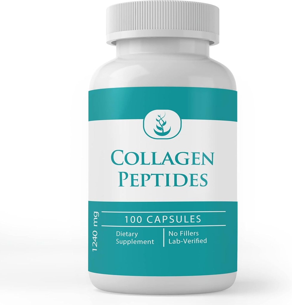 Pure Original Ingredients Collagen Peptide, (100 Capsules) Pure, No Additives Or Fillers, Lab Verified