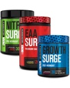 Προγυμνάστηκε εργοστάσιο Jacked Nitrosurge, EAA Surge Essential Amino Acids, Growth Surge Post Processing Builder Bundle
