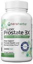 teraherbs Super Prostate 3X - Έλεγχος της ουροδόχου κύστης, & Υποστήριξη για τη διεύρυνση Prostate & συχνή ούρηση - Συμπληρώματα προστάτη για άνδρες - 90 κάψουλες