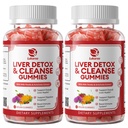 2 Pack Lukaree Liver Cleanse Detox & Repair Gummies | Sugar-Free Milk Thistle Supplement w/Artichok & L-Glutathione - Ultra-Concentrated Herbal Liver Support for Men & Women -Vegan,60 Count