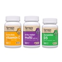 Βιταμίνες Renzo Ανοσία Builder Bundle - Βιταμίνη C με Elderberry & Ψευδάργυρο για την υποστήριξη του ανοσοποιητικού, Picky Eater παιδιά πολυβιταμίνη, και βιταμίνη D3