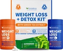 Ultimate Weight Loss Kit – 30 Day & Nighttime Detox Shots – Μεταβολισμός Booster & Appetite Control – Συμπληρώματα διατροφής για γυναίκες και άνδρες – Fat Burning & Weightloss Χάπια, Fat Burner & Appetite Καταπιεστικό