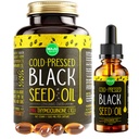 Maju Superfoods Μαύρο Έλαιο Σπέρματος 2 oz και Μαύρο Κάψουλες Λάδι Σπέρματος